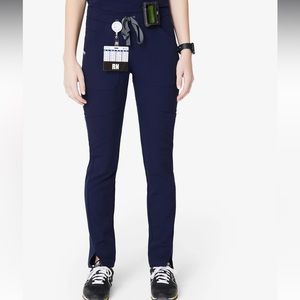 Figs Navy Skinny Scrub Pants XXS